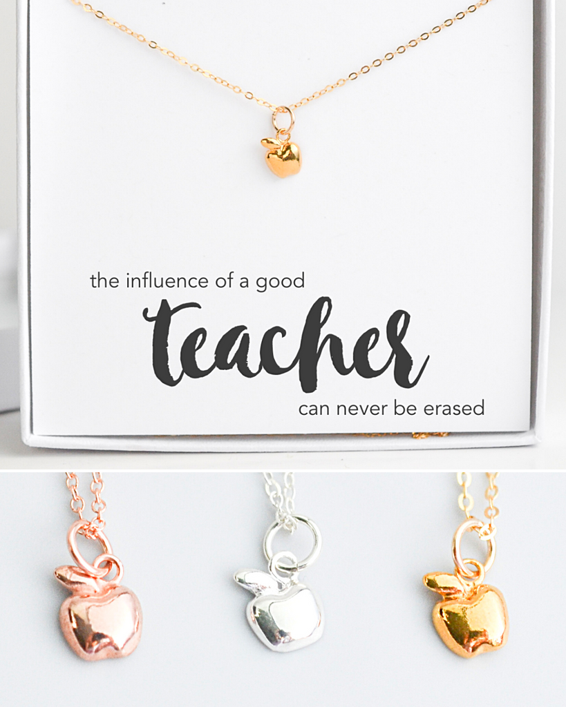 Teacher Apple Necklace