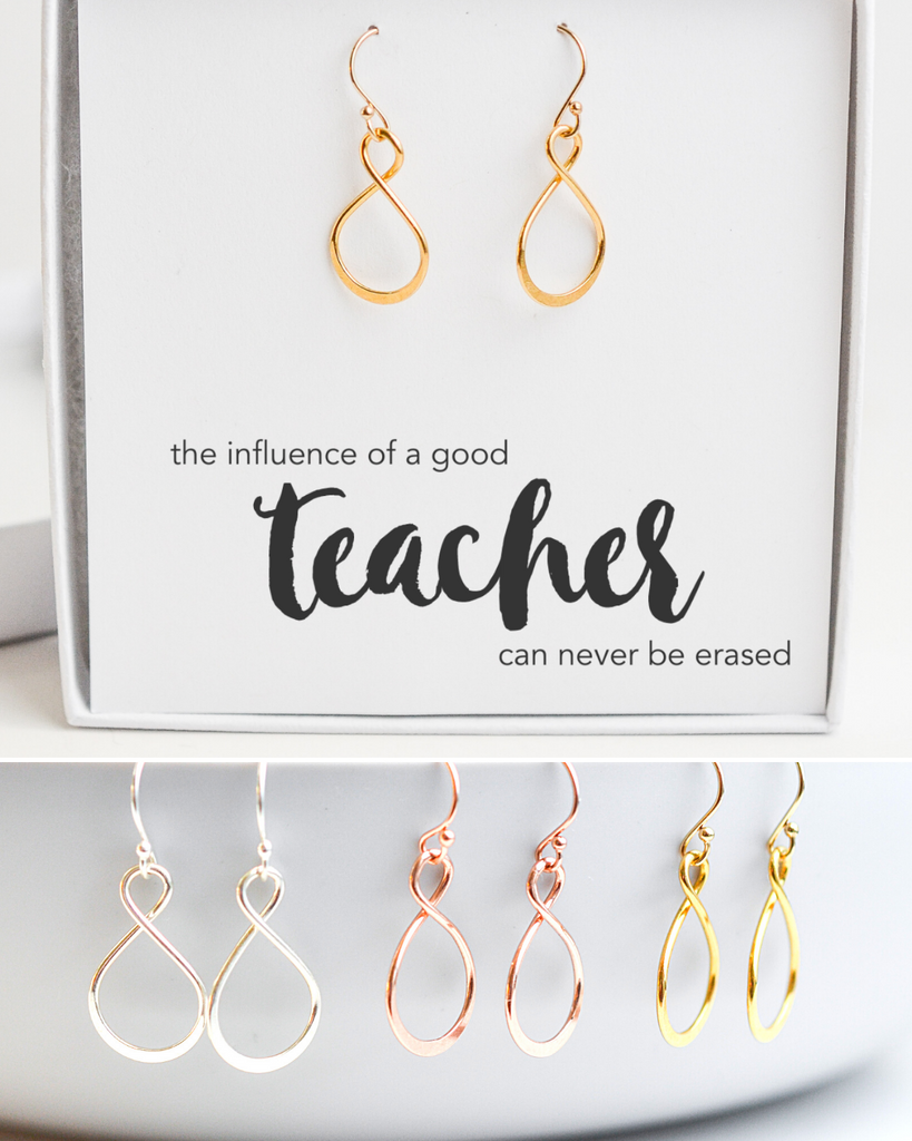 Teacher Infinity Earrings