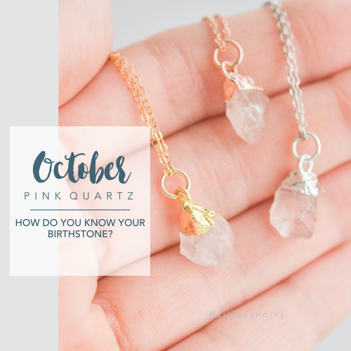 October Birthstones - Pink Quartz