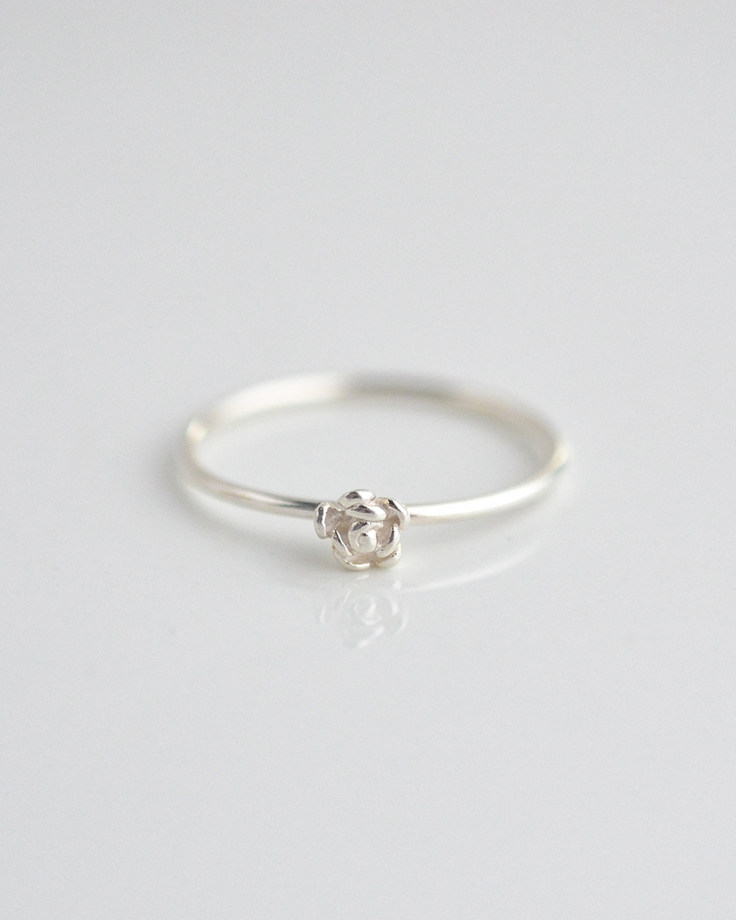 Sterling Silver Rose Ring