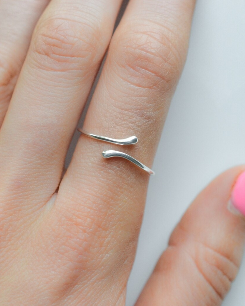 Sterling Silver Bypass Ring