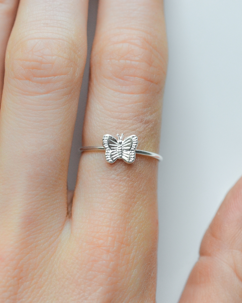 Sterling Silver Butterfly Ring