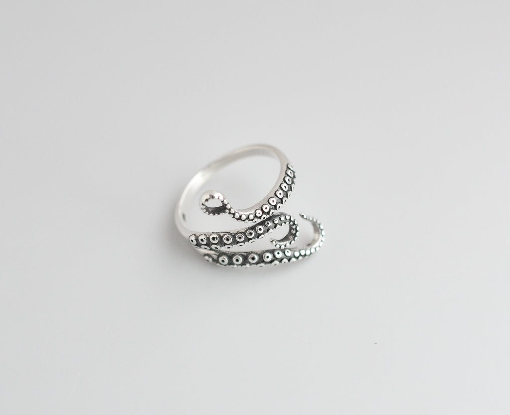 Octopus Sterling Silver Ring