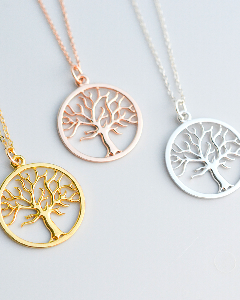 Bloom Where You Are Planted Tree Necklace