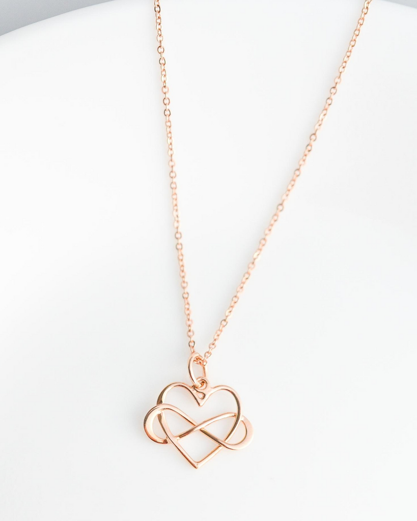 Teacher Infinity Heart Necklace