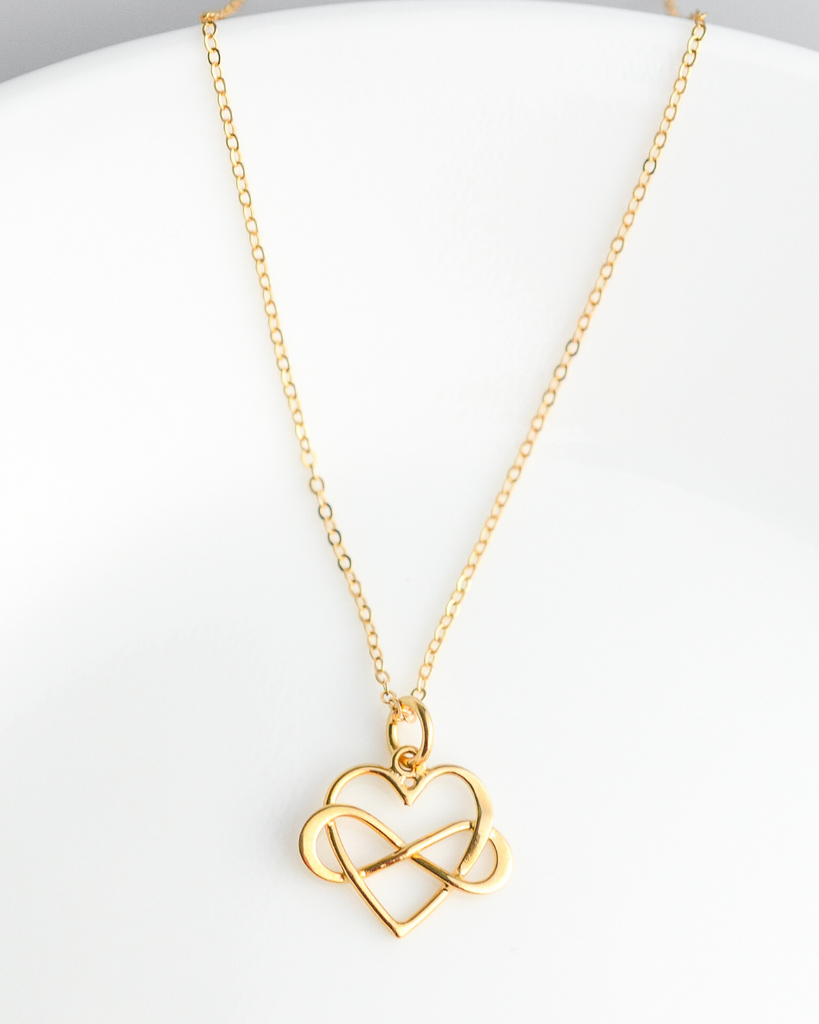 Teacher Infinity Heart Necklace