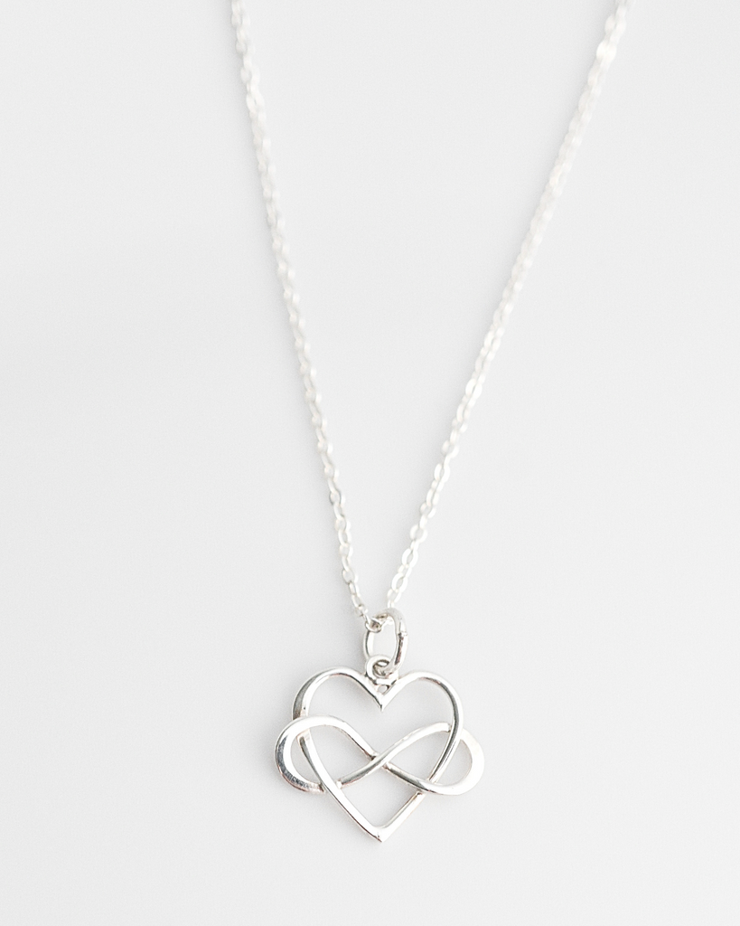 Sister Infinity Heart Necklace