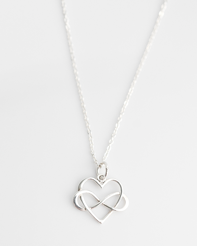 Teacher Infinity Heart Necklace