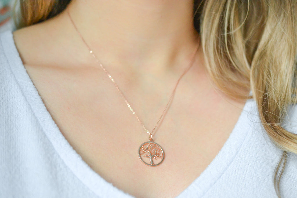 Bloom Where You Are Planted Tree Necklace