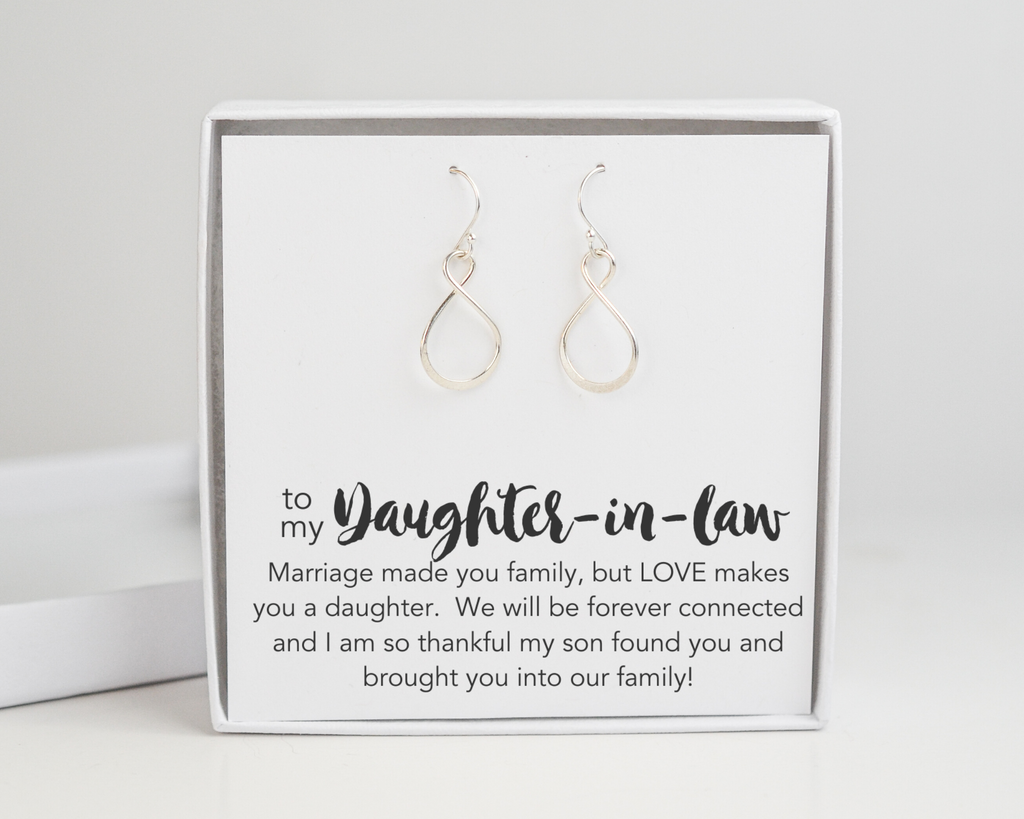 Daughter-in-Law Infinity Earrings