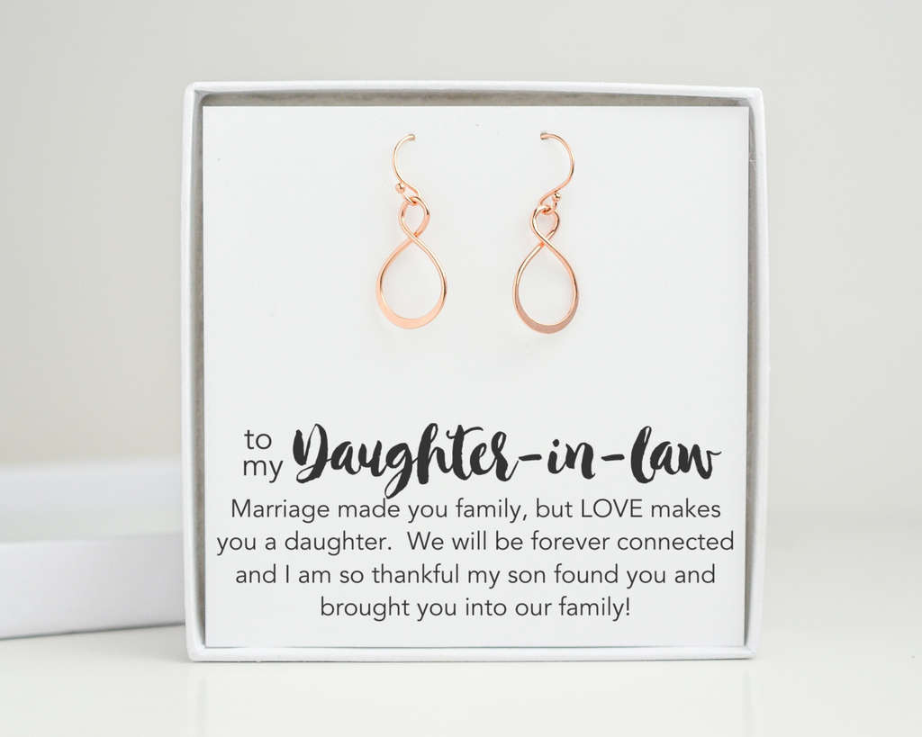 Daughter-in-Law Infinity Earrings