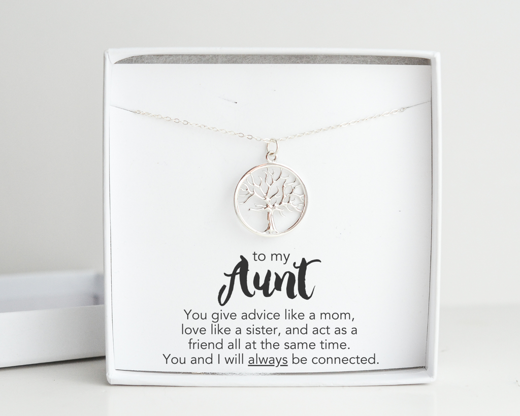 Aunt Family Tree Necklace