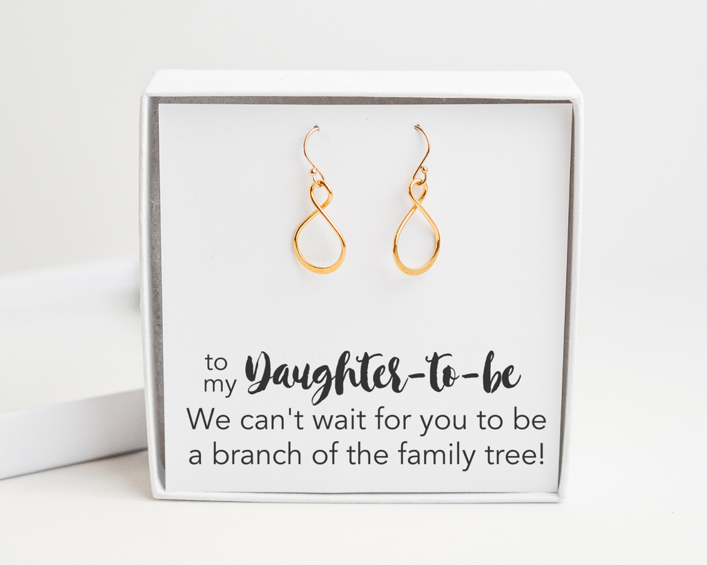 Daughter-to-Be Infinity Earrings
