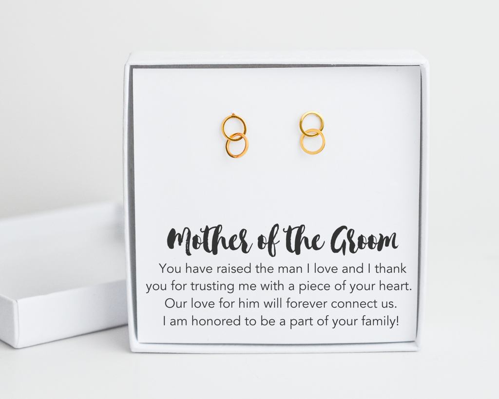 Mother of the Groom Circle Studs