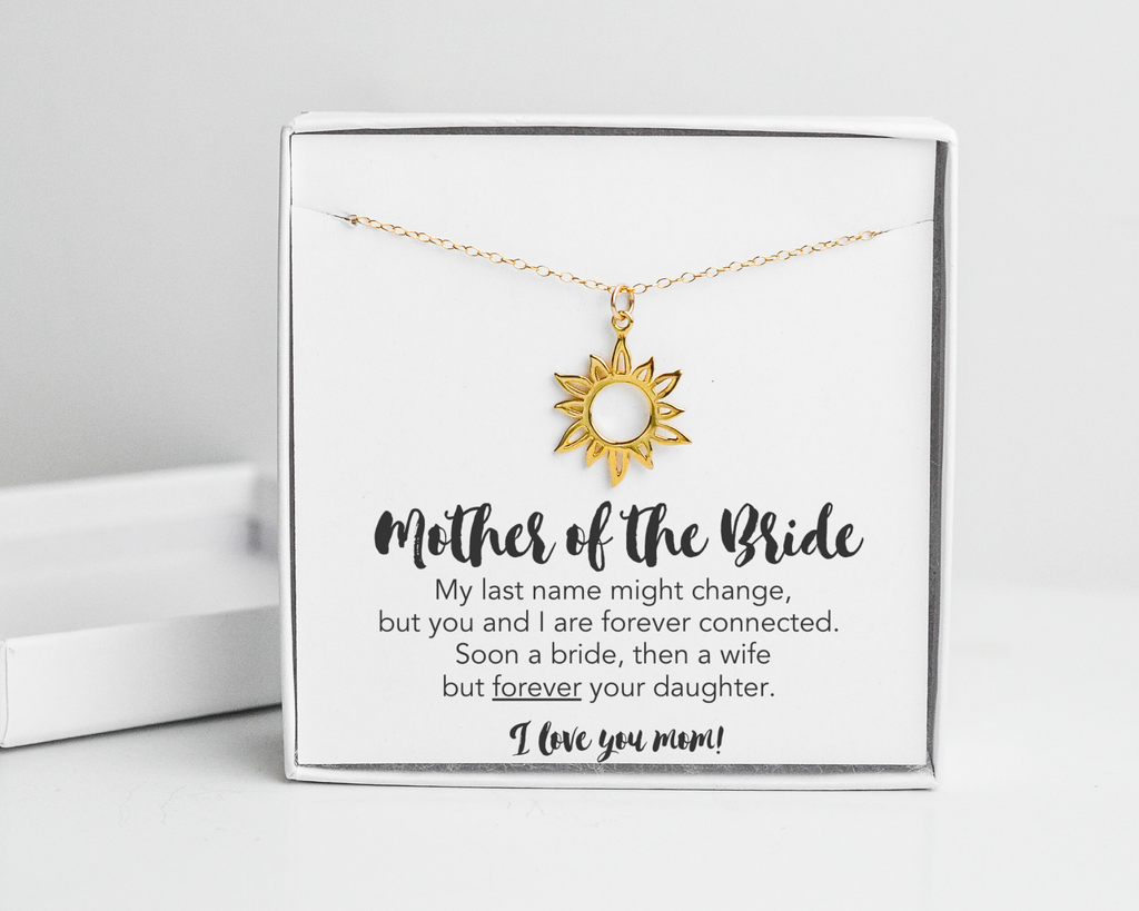 Mother of the Bride Sun Necklace