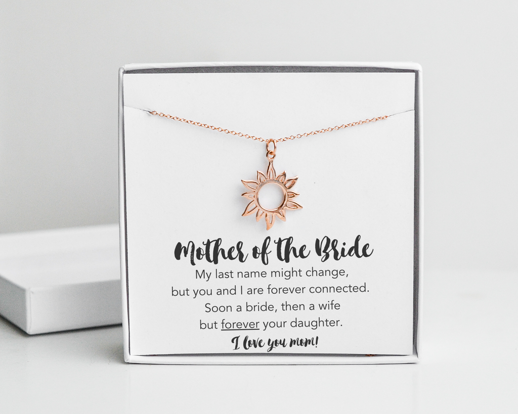 Mother of the Bride Sun Necklace