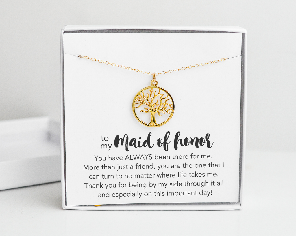 Maid of Honor Tree Necklace