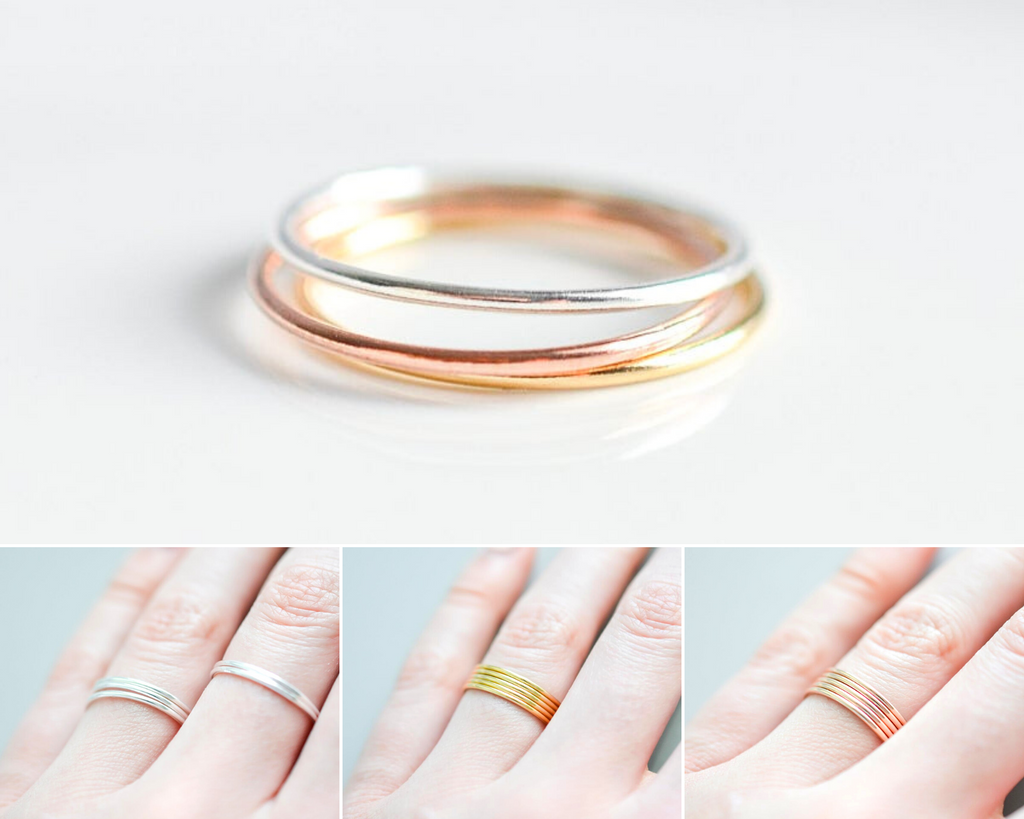 Thin Band Round Ring