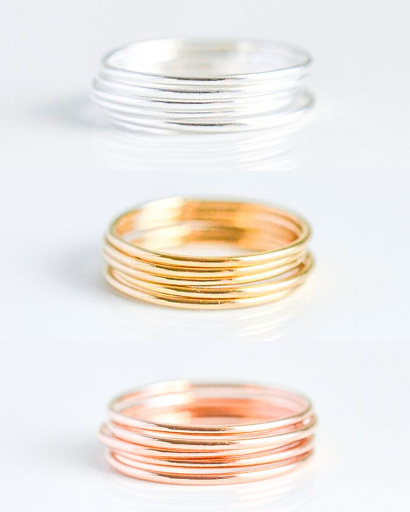 Thin Band Round Ring