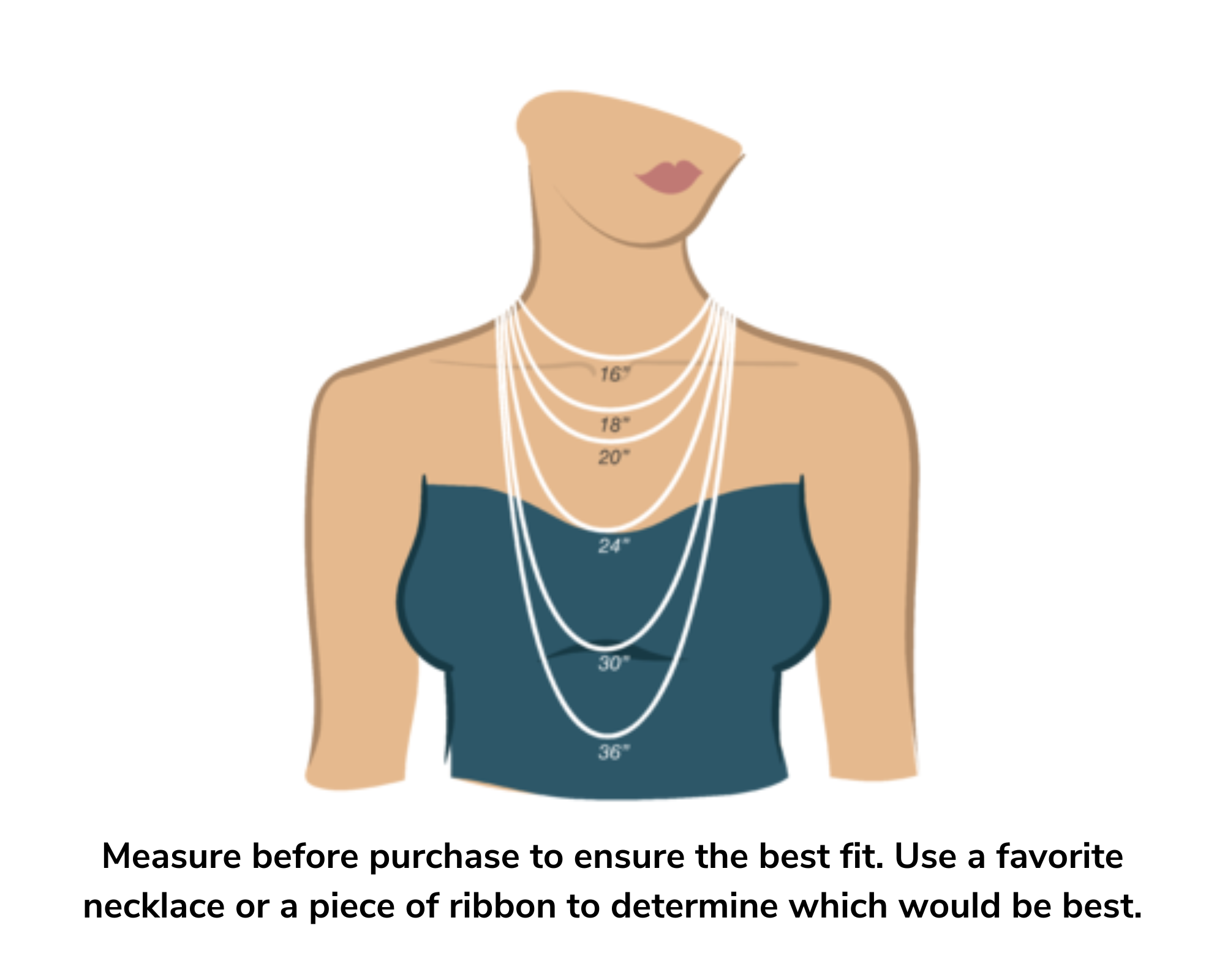 Necklace and chains : lengths for men, women or children | WoodEarrings.com