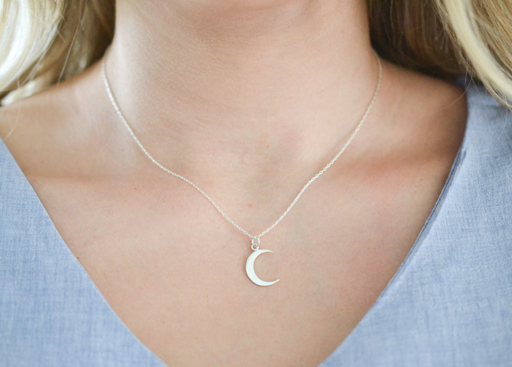 Sister Crescent Moon Necklace