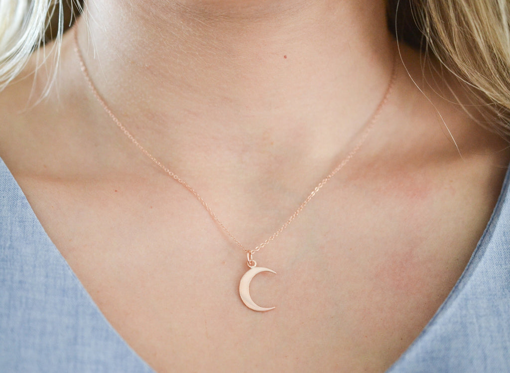 Teacher Crescent Moon Necklace