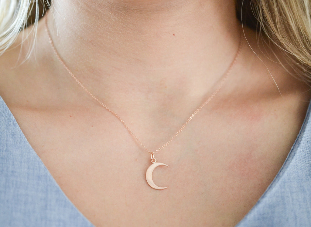 Best Friend Moon Necklace