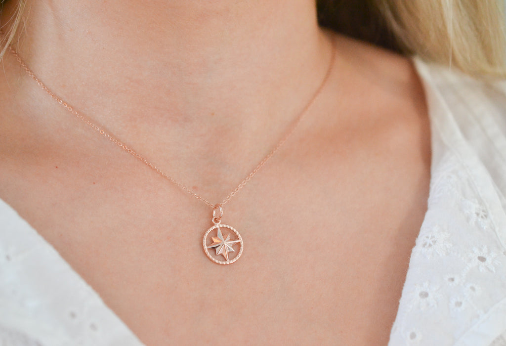 Joy in the Journey Compass Necklace