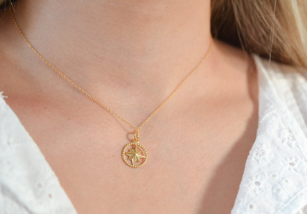 Joy in the Journey Compass Necklace
