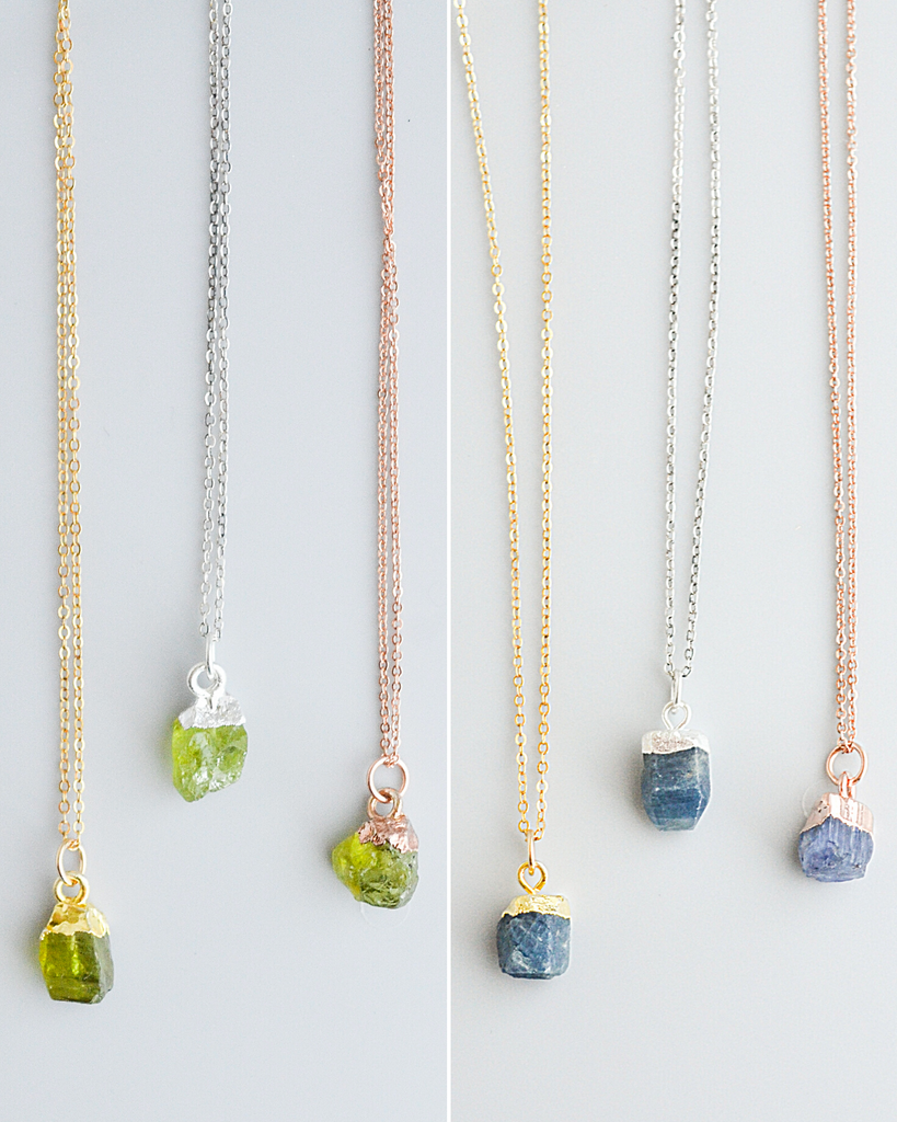 Raw Birthstone Necklace