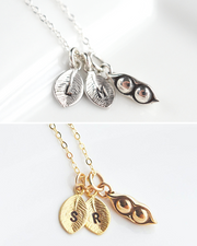 Two Peas in a Pod Necklace