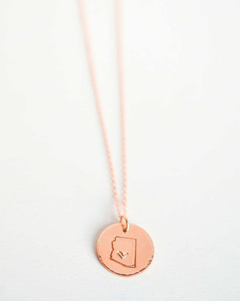 Home Sweet Home State Necklace