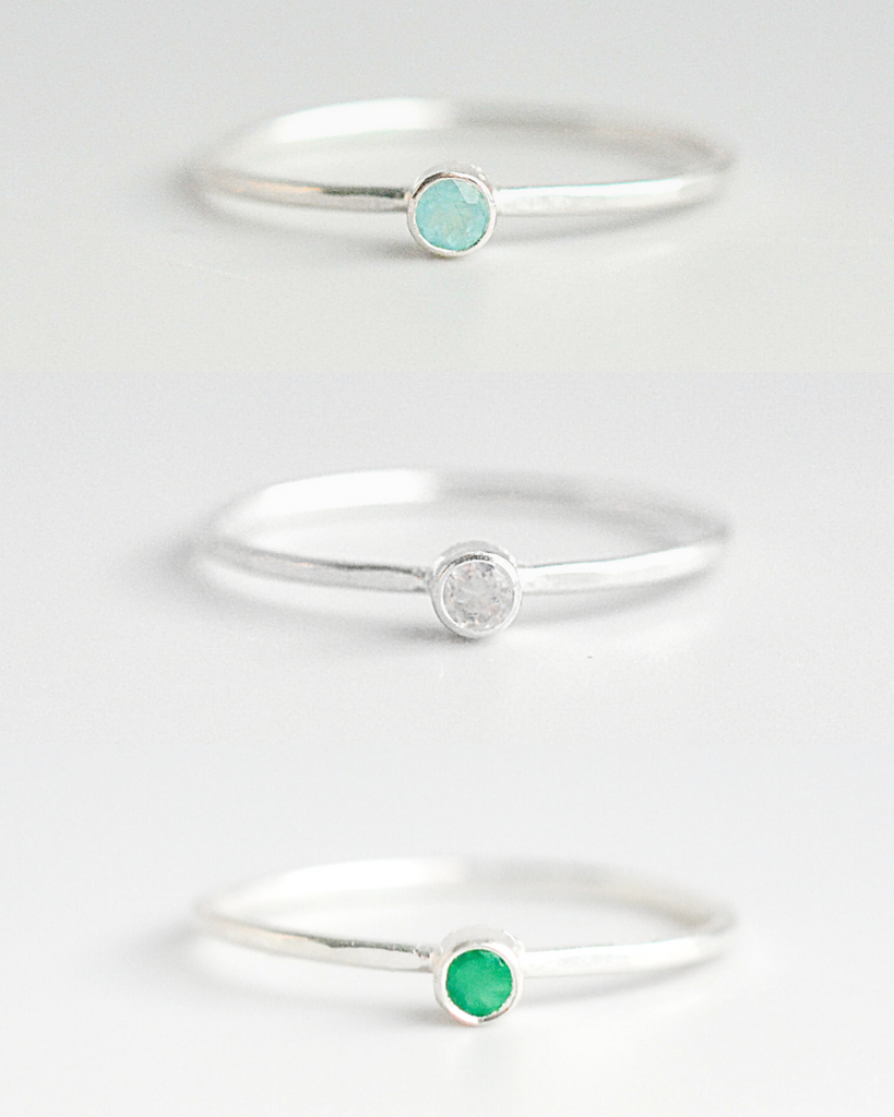 Spring Birthstone Rings