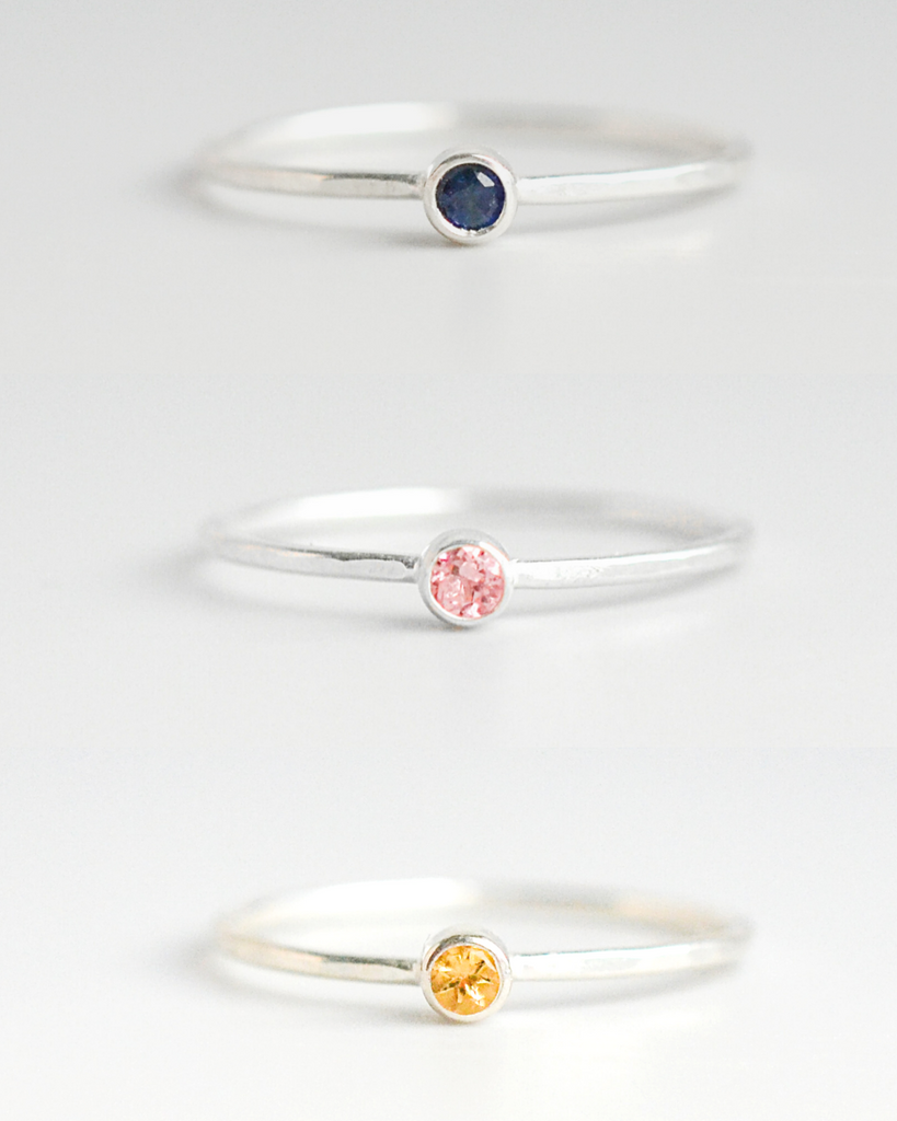 Fall Birthstone Rings