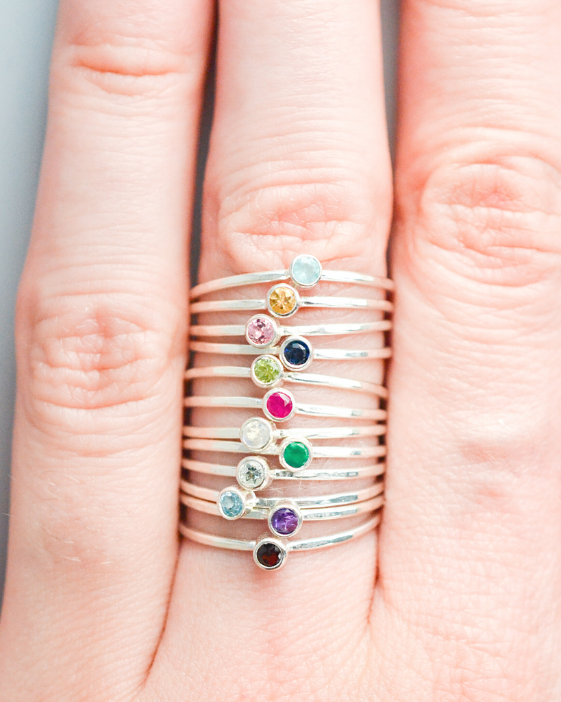 Summer Birthstone Rings