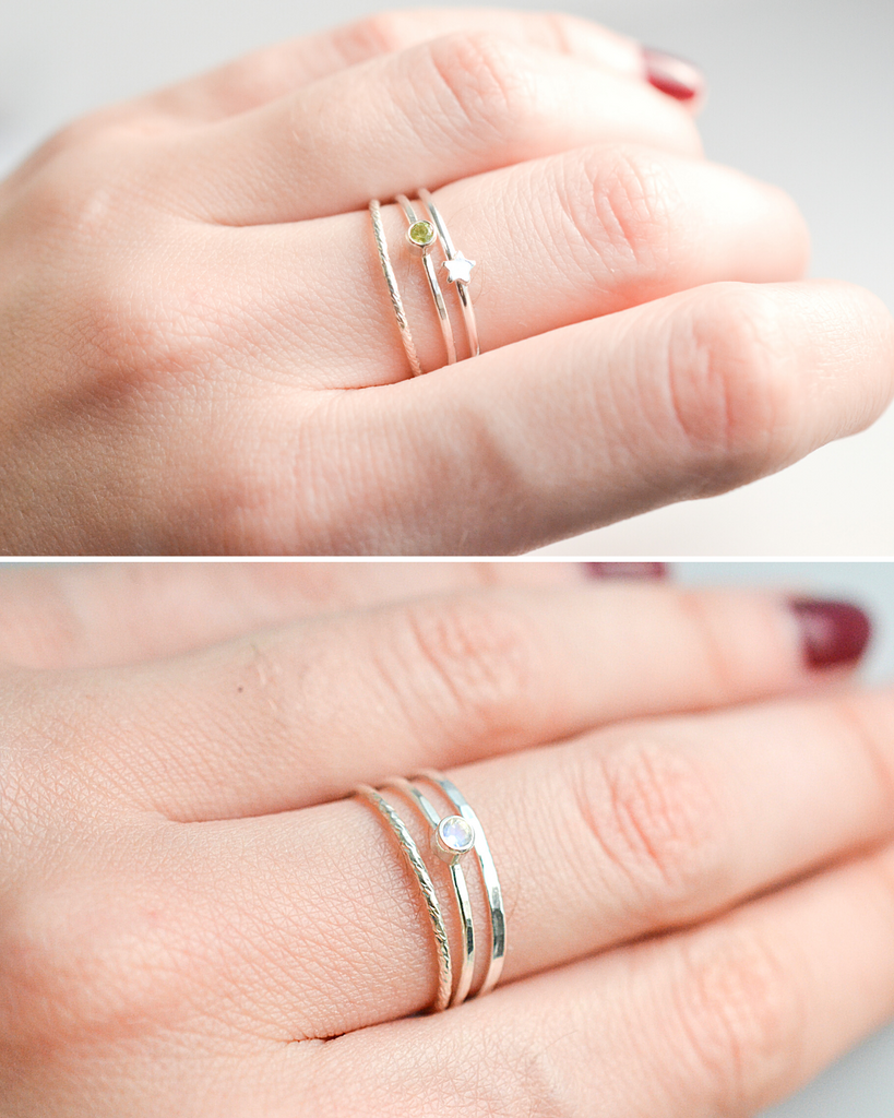 Winter Birthstone Rings