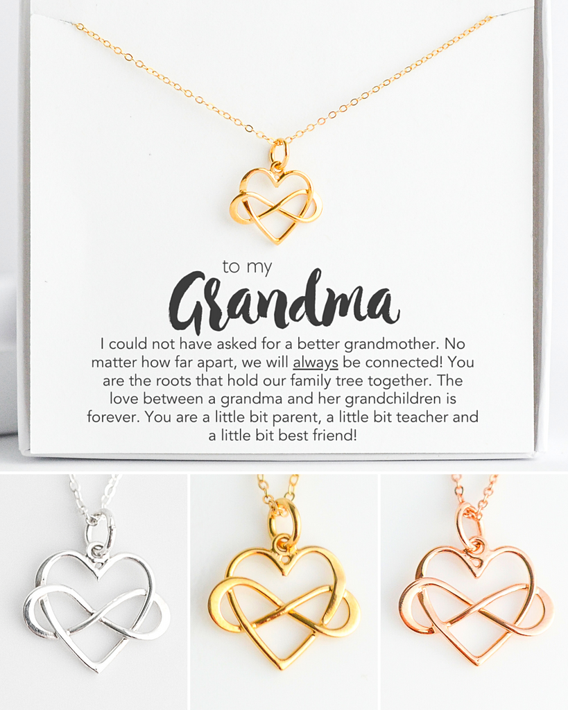 Grandma Infinity Heart Necklace