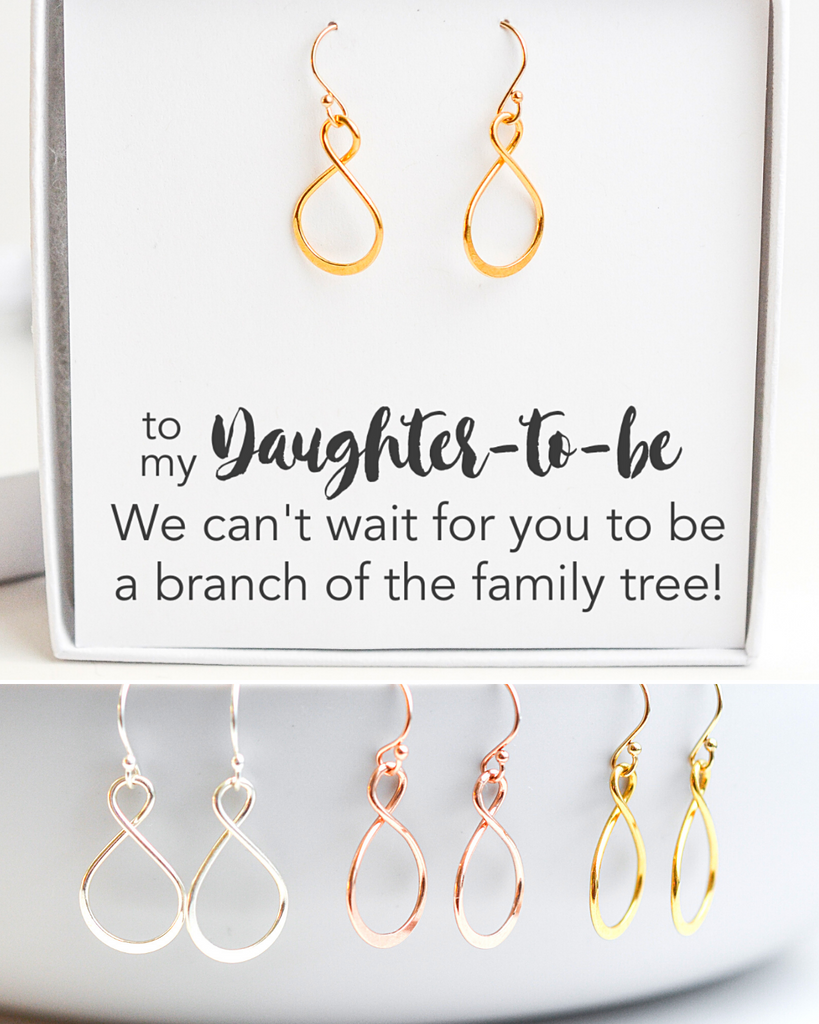 Daughter-to-Be Infinity Earrings