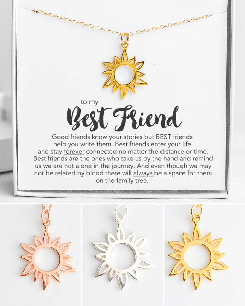 Best Friend Sun Necklace