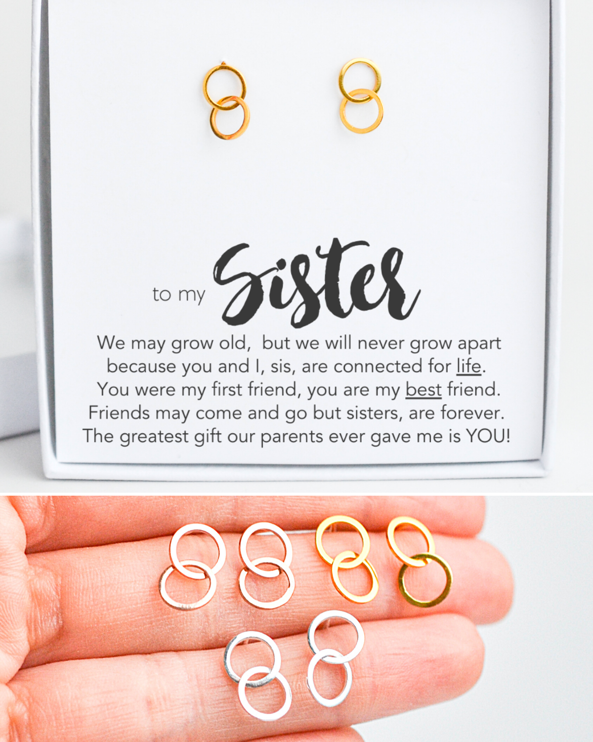 Sister Stud Earrings