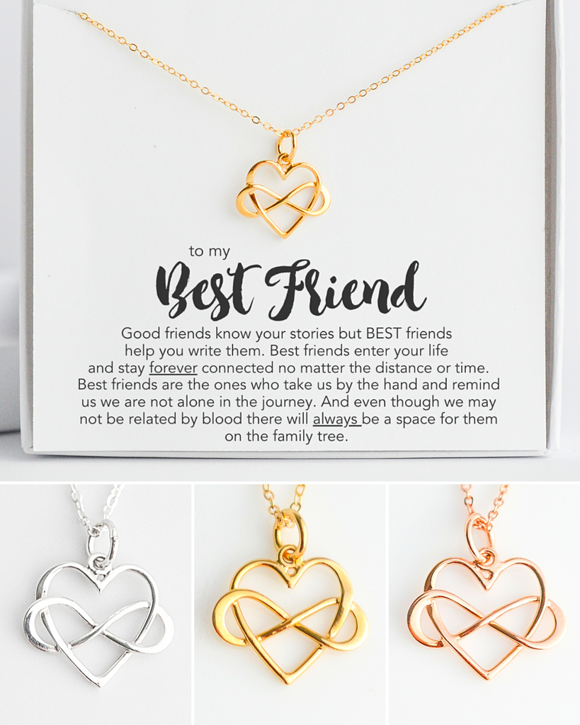 Best Friend Infinity Heart Necklace