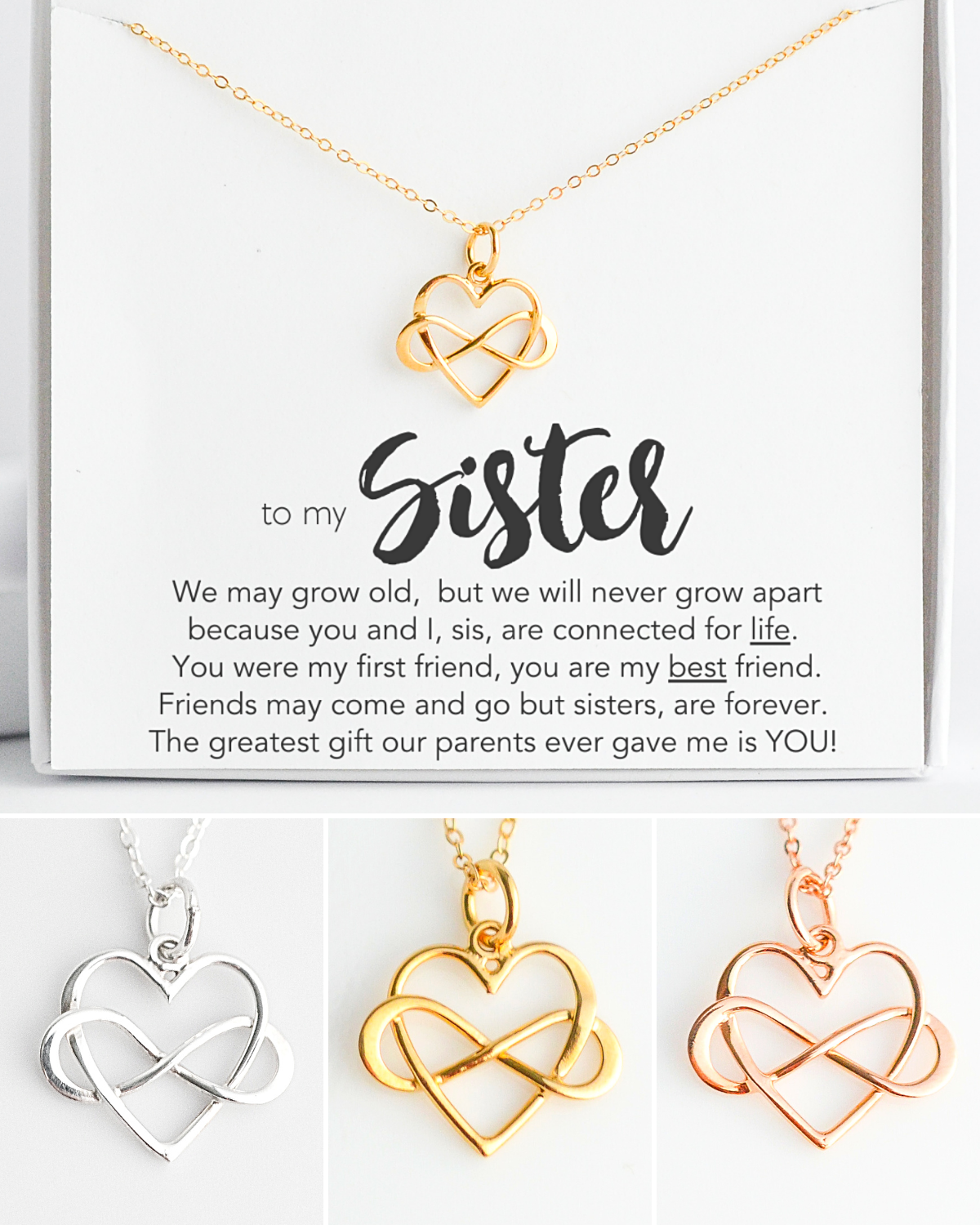 Three Sister Infinity Bracelet - Gold, Rose Gold or Sterling Silver – Glass  Palace Arts