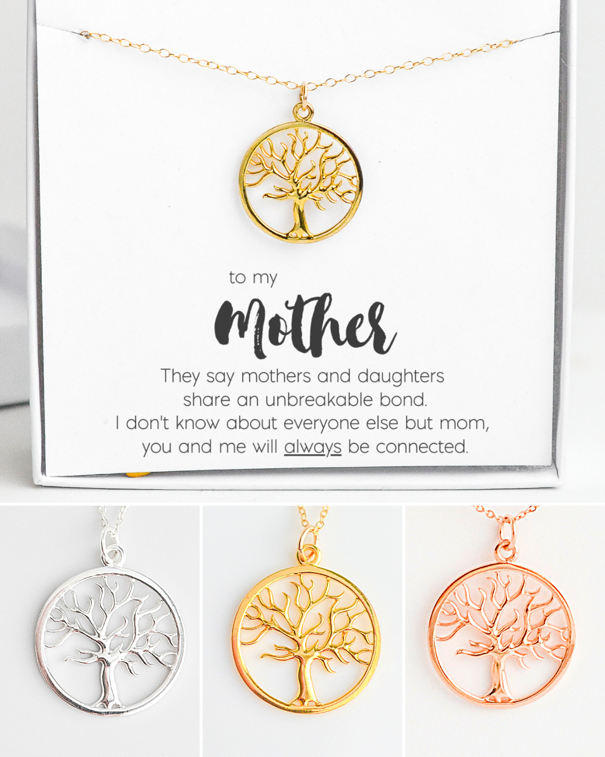 Family 2025 tree necklace