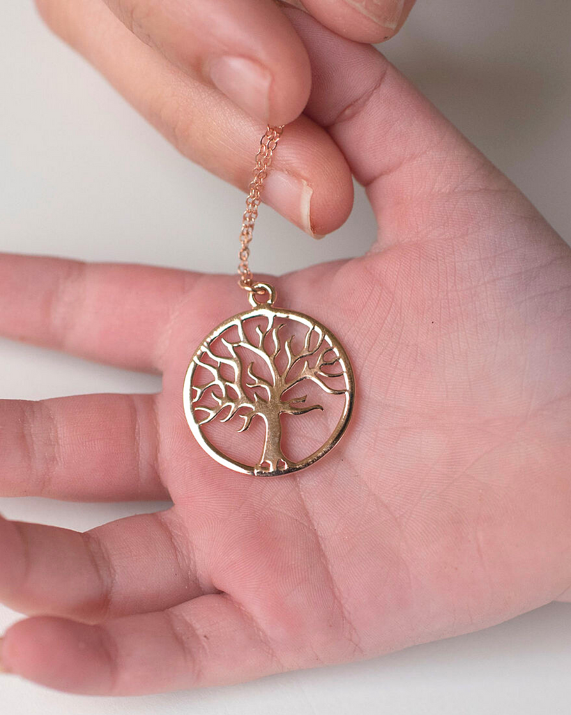 Bloom Where You Are Planted Tree Necklace