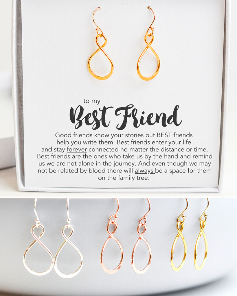 Best Friend Infinity Earrings