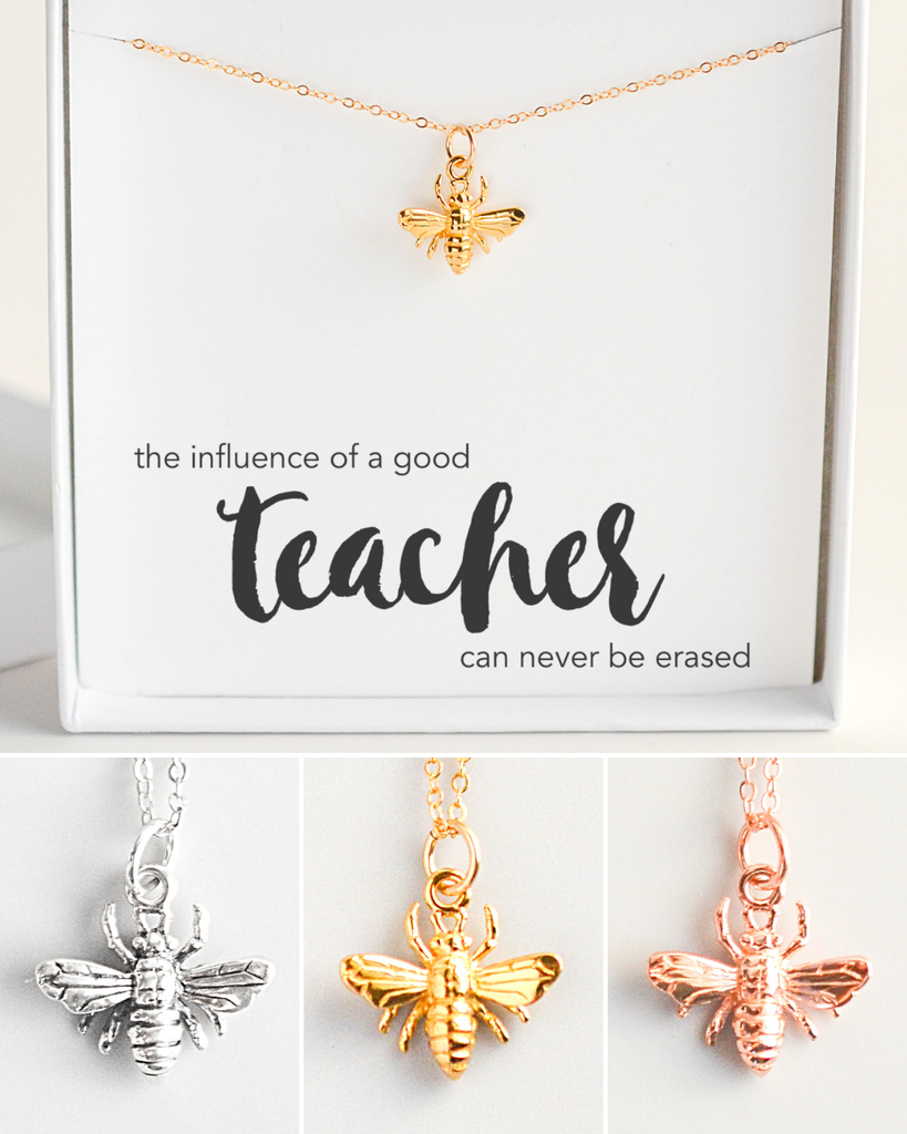 Teacher Bumblebee Necklace