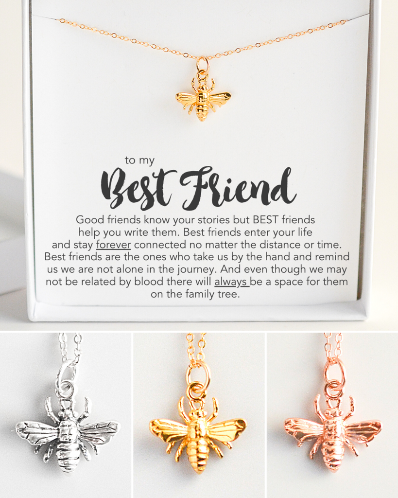 Best Friend Bumblebee Necklace