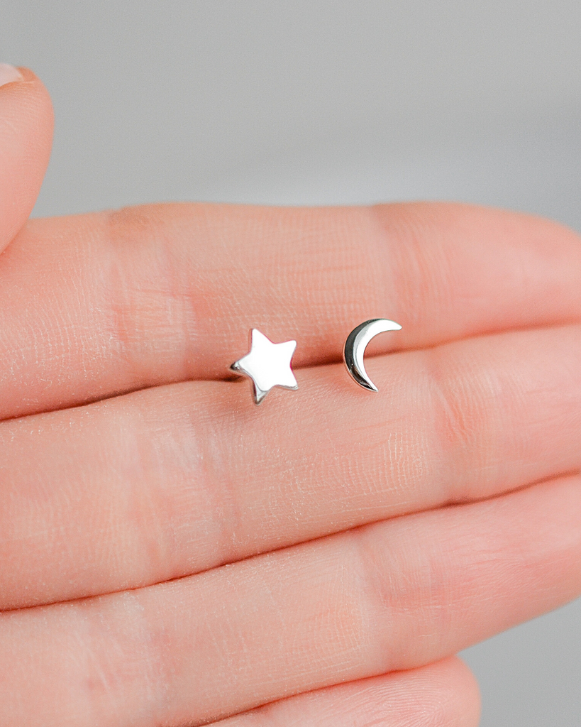 Star and Moon Earrings