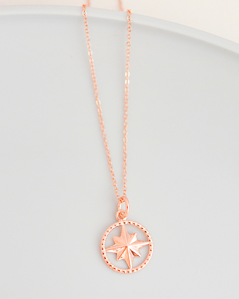 Joy in the Journey Compass Necklace