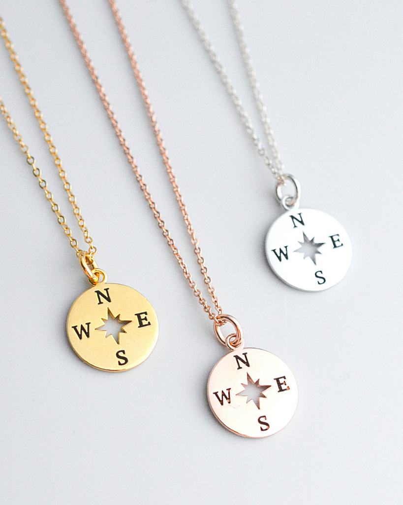 Solid Compass Necklace